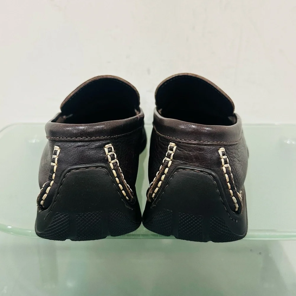 BANANA REPUBLIC‎ BROWN GENUINE LEATHER CASUAL MEN'S SHOES SIZE 11 Made In Italy
